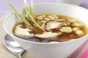 Mushroom and Noodle Soup